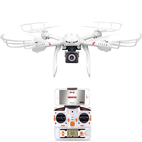 GoolRC Quadrocopter mit 720P HD Kamera Live Video RC WIFI FPV Live Übertragung Drohne Android / iOS App mit 3D VR Headset, Home-Return & Headless Mode & 360 Grad Flips Rolle
