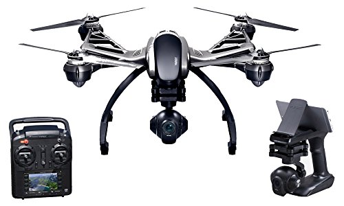 Yuneec Typhoon Q500 4K Multikopter Set inkl. Aluminiumkoffer, SteadyGrip, 2 Akkus (CGO3 Kamera Gimbal System, 12 Megapixel, Fernsteuerung)