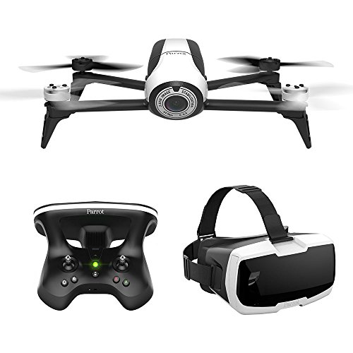 Parrot Bebop 2  FPV Drohne im Set mit Skycontroller und FPV-Brille weiß