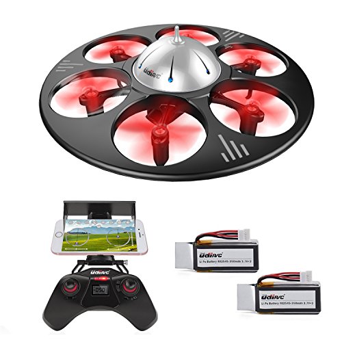 UDI U845 WIFI FPV Drohne mit HD Kamera 6-Kanal UFO 360° Flip Funktion Quadrocopter Drone Kopflosmodus Gravität Induktion
