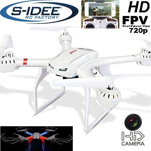 s-idee 01516 Quadrocopter X101 Wifi HD Kamera mit Tonaufzeichnung MJX X101 One Key Return, Coming / Headless Mod 360° Flip Funktion, 2.4 GHz, 4-Kanal, 6-AXIS Stabilization System